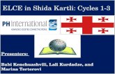 ELCE in Shida Kartli: Cycles 1-3 Presenters: Babi Kenchuashvili, Lali Kurdadze, and Marina Terterovi.