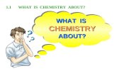 1.1WHAT IS CHEMISTRY ABOUT? WHAT IS CHEMISTRY ABOUT?