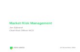Market Risk Management Jan Sijbrand Chief Risk Officer WCS 12 November 2001.