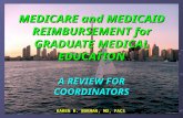 KAREN R. BORMAN, MD, FACS MEDICARE and MEDICAID REIMBURSEMENT for GRADUATE MEDICAL EDUCATION A REVIEW FOR COORDINATORS.