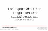 SERVING THE SPORTS COMMUNITY ONLINE SINCE 1997 email: info@esportsdesk.com website:  telephone: 1.800.323.6012 The esportsdesk.com League.