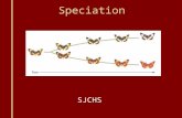 Speciation SJCHS. Evolution Microevolution: Change in a population ’ s gene pool from generation to generation Speciation: When one or more new species.