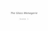 The Glass Menagerie Scene 1. Opening stage directions Read the stage directions on page 3 and answer the following questions in complete sentences. 1.What.
