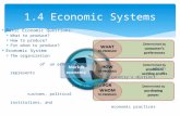 Basic Economic Questions:  What to produce?  How to produce?  For whom to produce?  Economic System  The organization of an economy, which represents.