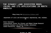 THE DYNAMIC LAND ECOSYSTEM MODEL (DLEM) AND ITS APPLICATIONS IN NORTH AMERICA Ming-Liang Liu (mingliang.liu@wsu.edu)mingliang.liu@wsu.edu Department of.
