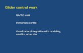 Glider control work QA/QC work Instrument control Visualization/integration with modeling, satellite, other obs.