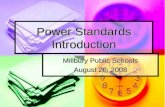 Power Standards Introduction Millbury Public Schools August 26, 2008.