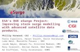 ESA’s DUE eSurge Project: Improving storm surge modelling with advanced satellite data products. Phillip Harwood; CGI -  @cgi.com @cgi.com