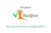VIspace csd2005-team2/. Presentation Background Stakeholders Project VIspace Future.