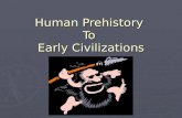 Human Prehistory To Early Civilizations. Paleolithic (Old Stone) Age ► **WILL NOT BE ON AP TEST!** Homo erectus  stood upright  learned simple tools.