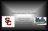 Independent Studies Kaleb Thompson Mihoko Chida Peters 4-6 Elementary Garden Grove Unified.