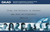 Study and Research in Germany  2013/14.