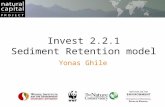 Invest 2.2.1 Sediment Retention model Yonas Ghile.