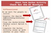 1 Short Term Anchor Activity Check Out the DI Brochure Differentiated As we wait for people to arrive: Examine the Keys for Differentiating Instruction.