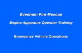 Evesham Fire-Rescue Engine Apparatus Operator Training Emergency Vehicle Operations.