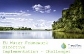 EU Water Framework Directive Implementation – Challenges Marjoleine Weemaes.