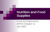 Nutrition and Food Supplies Food and Agriculture APES Chapter 11 Jan 2007.