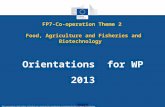 This presentation shall neither be binding nor construed as constituting commitment by the European Commission Food, Agriculture and Fisheries and Biotechnology.