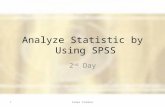 Analyze Statistic by Using SPSS 2 nd Day 1Fadwa Flemban.