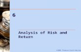 6 Analysis of Risk and Return ©2006 Thomson/South-Western.