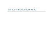 Unit 1-Introduction to ICT. Table of Contents  What Is Information and Communication Technology?  ICT and the Environment  Ergonomics.