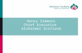 Henry Simmons Chief Executive Alzheimer Scotland.