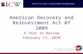 An Affiliate of the U.S. Chamber of Commerce American Recovery and Reinvestment Act 0f 2009 A Year in Review February 17, 2010.