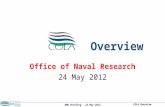 Overview Office of Naval Research 24 May 2012. ONR Briefing – 24 May 2012 COLA Overview Vision and Mission MISSION Basic and applied research and educating.