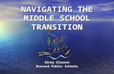 NAVIGATING THE MIDDLE SCHOOL TRANSITION Ginny Gleason Brevard Public Schools.