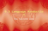 9.3 Language Production The twelvth week. Key Points  Conceptualization  Formulation  Articulation  Self-regulation.