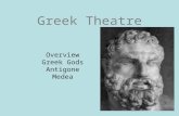Greek Theatre Overview Greek Gods Antigone Medea.