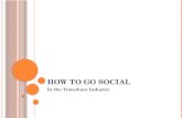 H OW T O G O S OCIAL In the Timeshare Industry. W HAT IS S OCIAL MEDIA ? “Social media describes the online technologies and practices that people use.