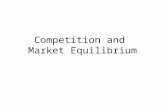 Competition and Market Equilibrium. Perfect Competition Defining Characteristic is lack of market power – Price Takers How do we get there? – Homogeneous.
