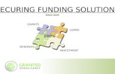 SECURING FUNDING SOLUTIONS SINCE 2009 GRANTS LOANS INVESTMENT RESERVES 100%
