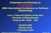 Copyright Leon J. Osterweil, All rights reserved 3 December 2003 Preparation and Planning for ICSE 2006 (28th International Conference on Software Engineering)