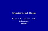 Organizational Change Martin P. Charns, DBA Director COLMR.