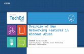 Overview of New Networking Features in Windows Azure Ganesh Srinivasan Program Manager, Windows Azure Networking Microsoft Corporation AZR304.