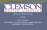 Cory Tanner Consumer Horticulture Agent/Master Gardener Coordinator.