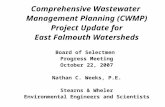 Comprehensive Wastewater Management Planning (CWMP) Project Update for East Falmouth Watersheds Board of Selectmen Progress Meeting October 22, 2007 Nathan.