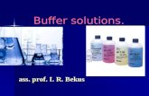 Buffer solutions. ass. prof. I. R. Bekus. Plan 1.Ionization of water. 2.Acid-base theory. 3.Buffer solutions. 4.Buffer in blood.