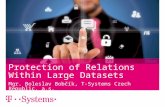 23.5.2013Protection of Relations Within Large Datasets1 Protection of Relations Within Large Datasets Mgr. Boleslav Bobčík, T-Systems Czech Republic, a.s.