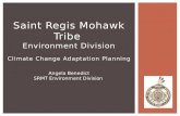 Climate Change Adaptation Planning Saint Regis Mohawk Tribe Environment Division Angela Benedict SRMT Environment Division.