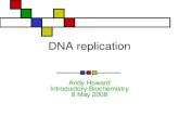 DNA replication Andy Howard Introductory Biochemistry 8 May 2008.