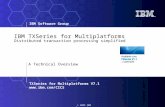 IBM Software Group © 2009 IBM Corporation TXSeries for Multiplatforms V7.1  IBM TXSeries for Multiplatforms Distributed transaction processing.