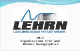 2014 Organization Info and Member Demographics. LEHRN 2013 - Organization Info and Member Demographics 1. LEHRN Established 2. LEHRN Board of Directors.