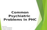 Common Psychiatric Problems In PHC Done by; ZAID ALMUBARAK YAZEED ALSUBAIE.