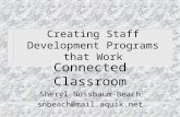 Creating Staff Development Programs that Work Connected Classroom Sheryl Nussbaum-Beach snbeach@mail.aquik.net.