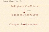 From Chapter 7… Religious Conflicts Become Political Conflicts Which leads to Changes in Government.