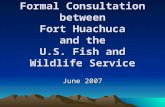 Formal Consultation between Fort Huachuca and the U.S. Fish and Wildlife Service June 2007.
