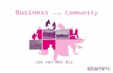 Business in the Community Jan van der Bij. Let’s have a look at… People power and financial sustainability What is a community business Impact of community.